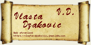 Vlasta Džaković vizit kartica